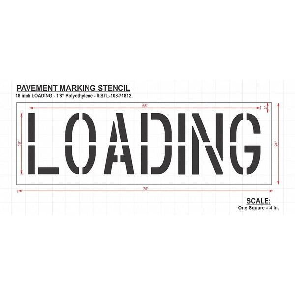 Pavement Stencil, Loading, STL-108-71812