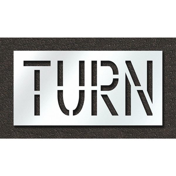 Pavement Stencil, Turn, STL-108-71819