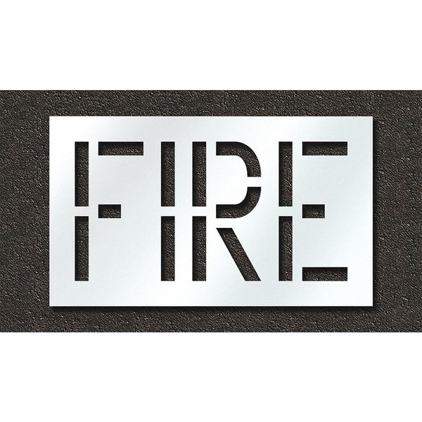 Pavement Stencil, Fire, STL-108-71801