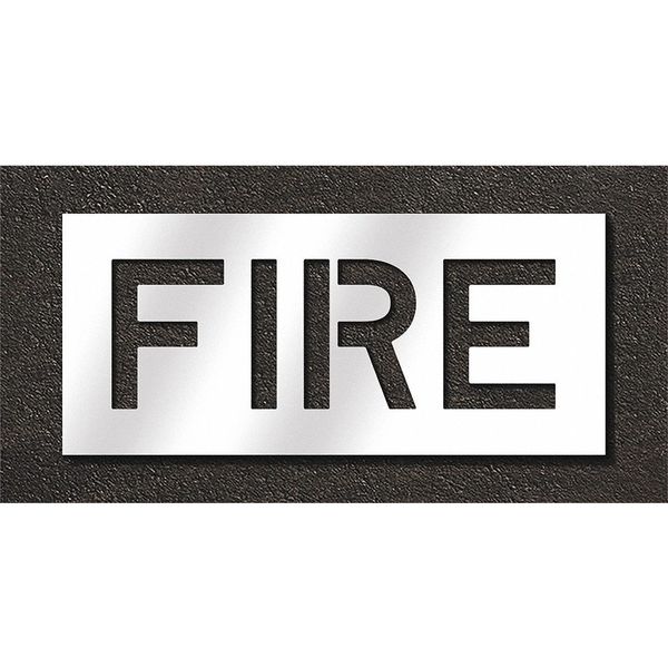 Pavement Stencil, Fire, STL-108-71001