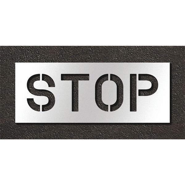 Pavement Stencil, Stop, STL-108-71003