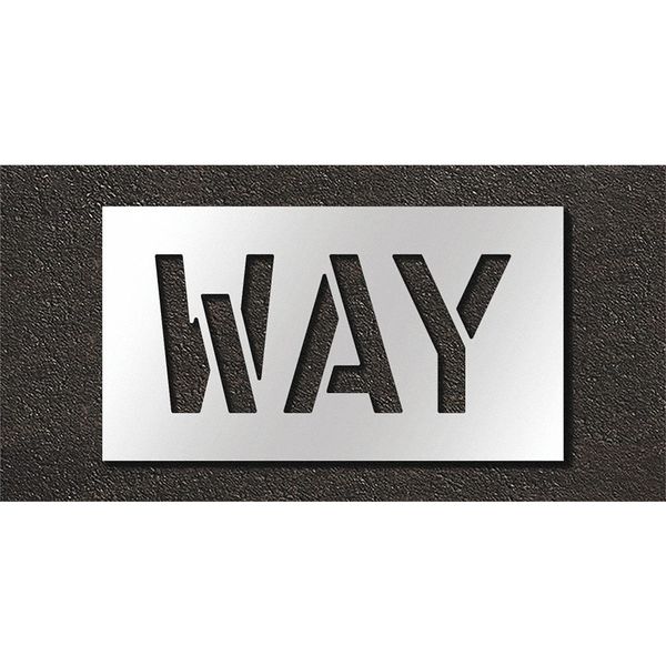 Pavement Stencil, Way, STL-108-71010