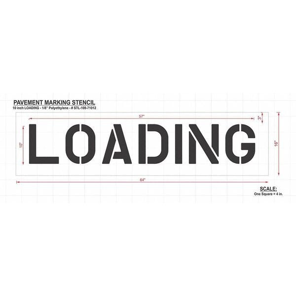 Pavement Stencil, Loading, STL-108-71012