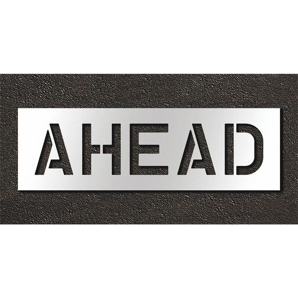 Pavement Stencil, Ahead, STL-108-71028
