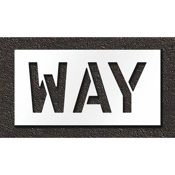 Pavement Stencil, Way, STL-108-71210