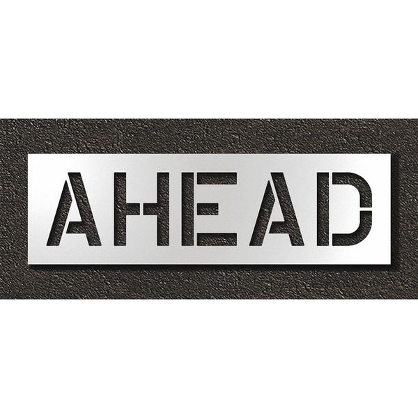 Pavement Stencil, Ahead, STL-108-71228