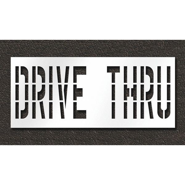 Pavement Stencil, Drive Thru, STL-108-73636