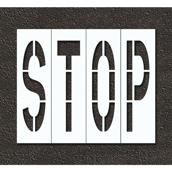 Pavement Stencil, Stop, STL-108-74803