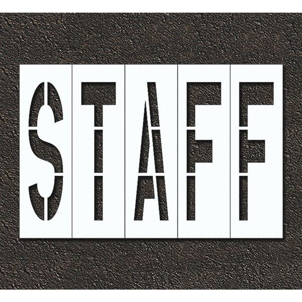 Pavement Stencil, Staff, STL-108-74813