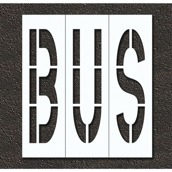 Pavement Stencil, Bus, STL-108-74815