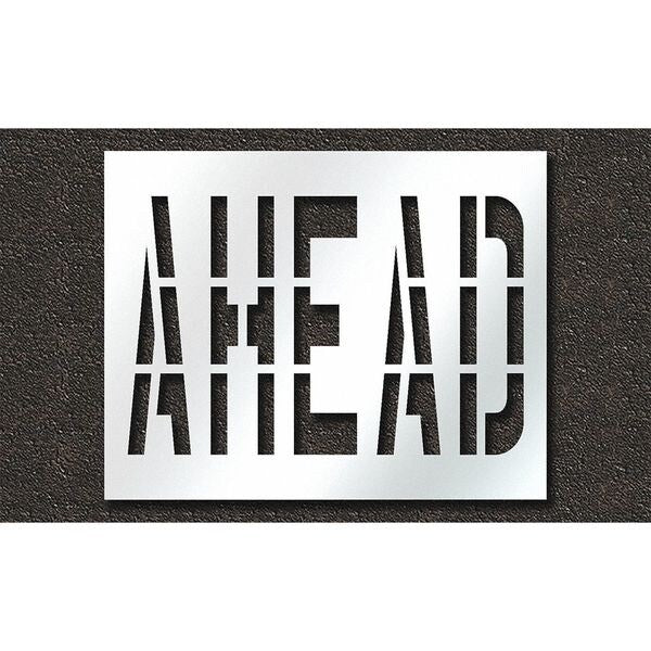 Pavement Stencil, Ahead, STL-108-73628