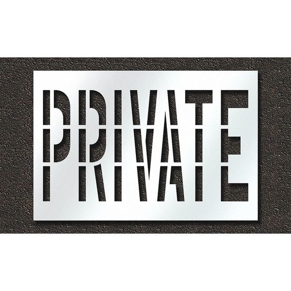 Pavement Stencil, Private, STL-108-73629