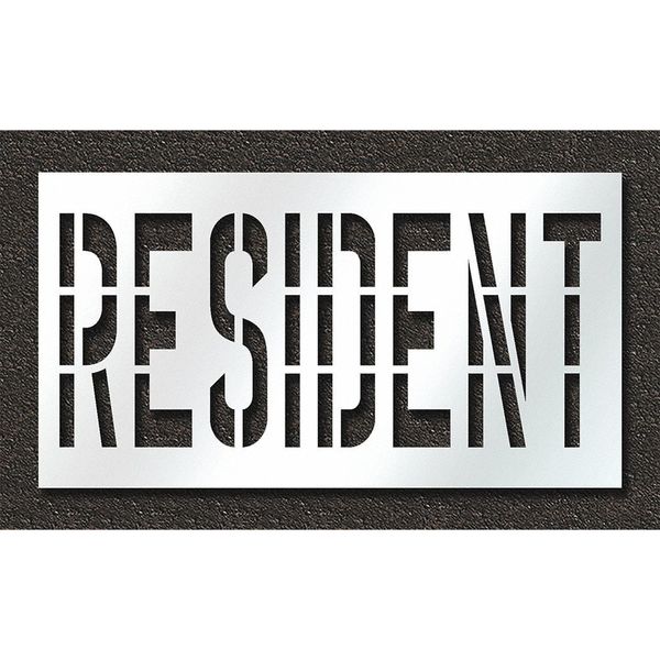 Pavement Stencil, Resident, STL-108-73630