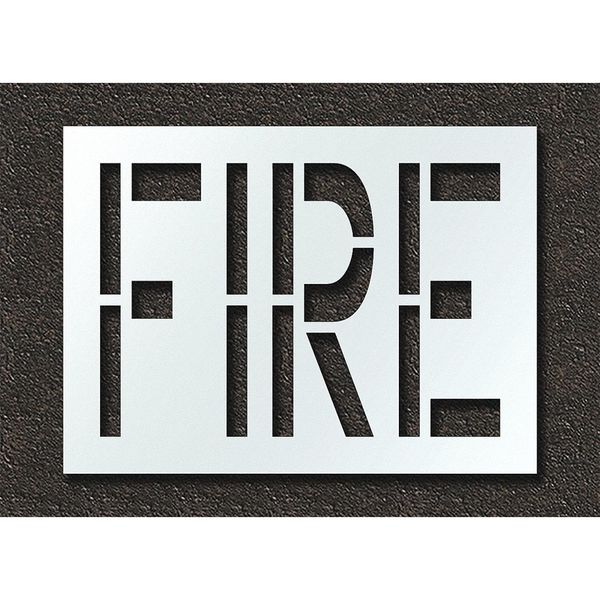 Pavement Stencil, Fire, STL-108-72401
