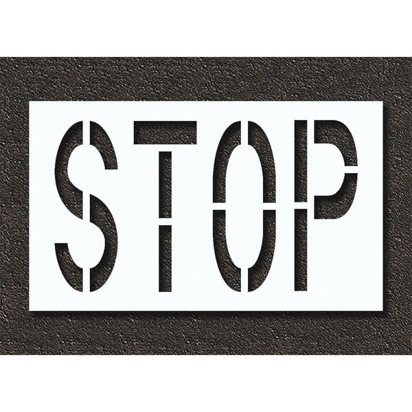 Pavement Stencil, Stop, STL-108-72403