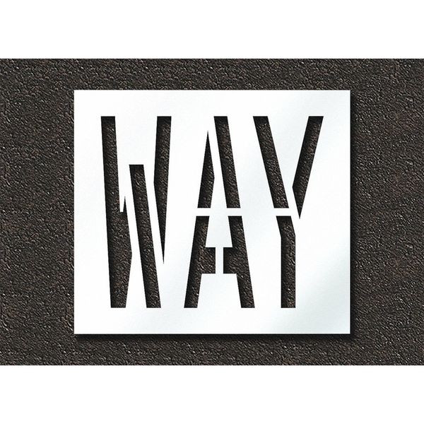 Pavement Stencil, Way, STL-108-72410