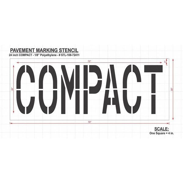 Pavement Stencil, Compact, STL-108-72411