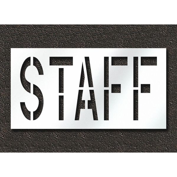 Pavement Stencil, Staff, STL-108-72413