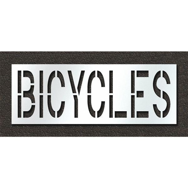 Pavement Stencil, Bicycles, STL-108-72418
