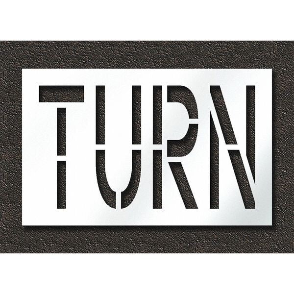 Pavement Stencil, Turn, STL-108-72419