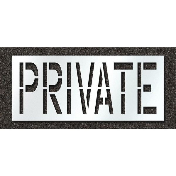 Pavement Stencil, Private, STL-108-72429