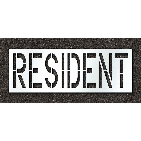 Pavement Stencil, Resident, STL-108-72430