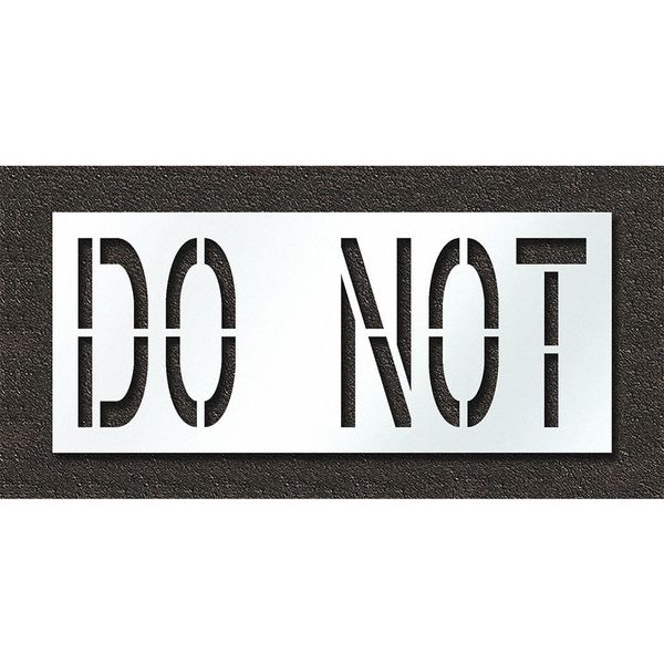 Pavement Stencil, Do Not, STL-108-72435
