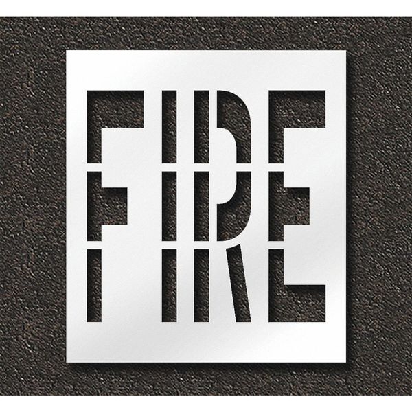 Pavement Stencil, Fire, STL-108-73601
