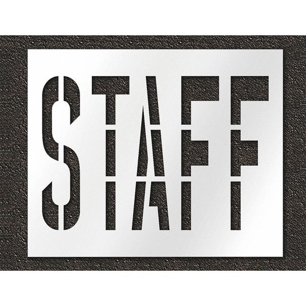 Pavement Stencil, Staff, STL-108-73613