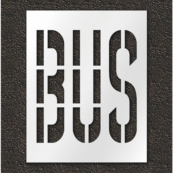 Pavement Stencil, Bus, STL-108-73615