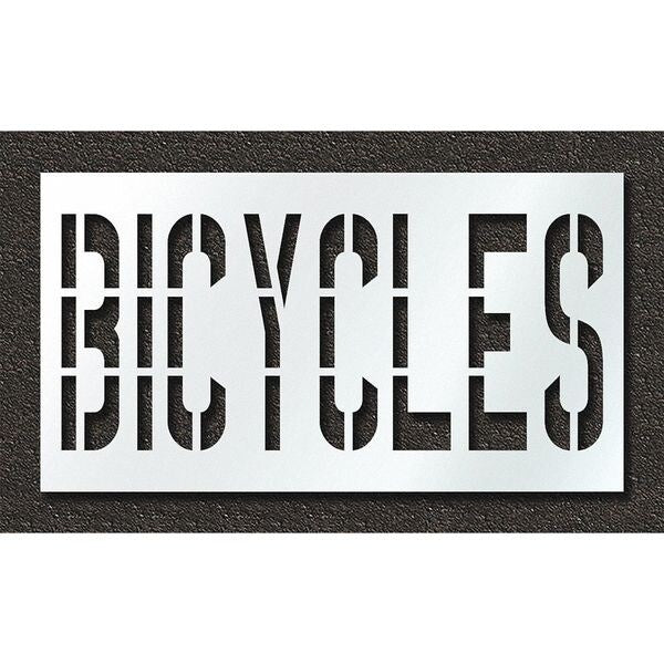 Pavement Stencil, Bicycles, STL-108-73618