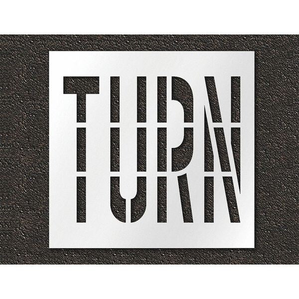 Pavement Stencil, Turn, STL-108-73619