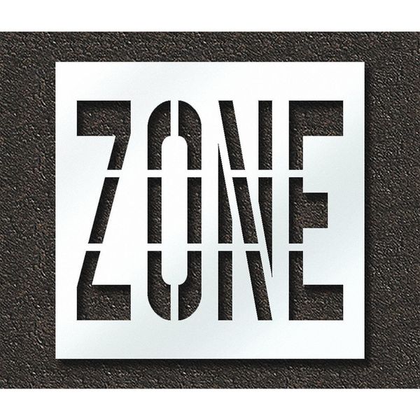 Pavement Stencil, Zone, STL-108-73624
