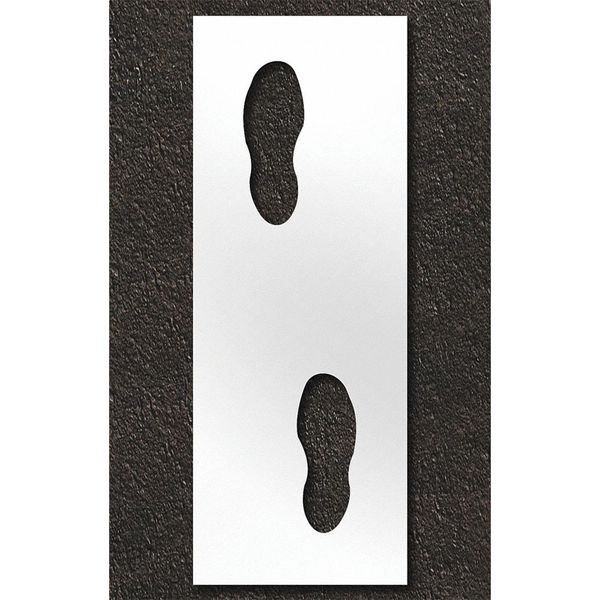 Pavement Stencil, Foot Steps, STL-108-14814