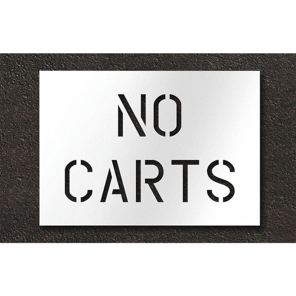Pavement Stencil, No Carts, STL-108-75600
