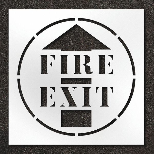 Pavement Stencil, Fire Exit, STL-108-14806