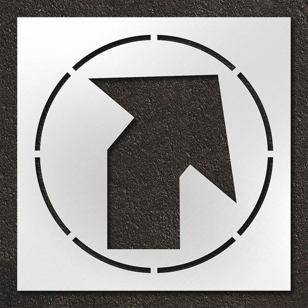 Pavement Stencil, Angled Arrow, STL-108-14807