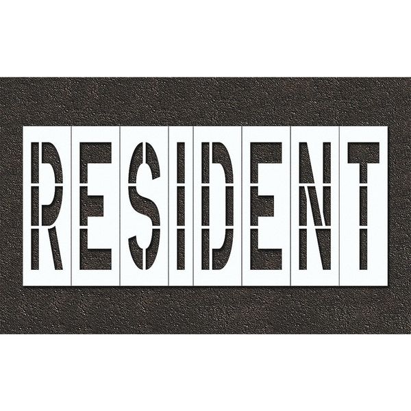 Pavement Stencil, Resident, STL-108-74830