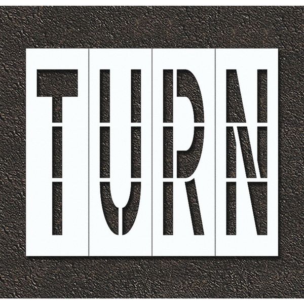 Pavement Stencil, Turn, STL-108-79619