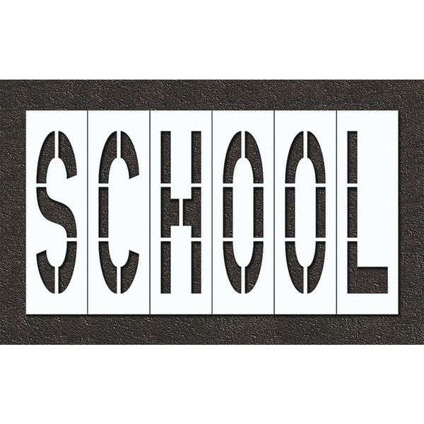 Pavement Stencil, School, STL-108-79623
