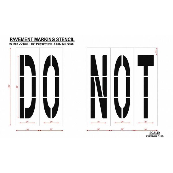 Pavement Stencil, Do Not, STL-108-79635
