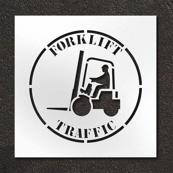 Pavement Stencil, Forklift Traffic, STL-108-12402