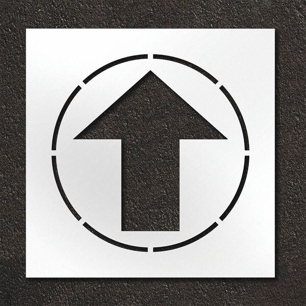 Pavement Stencil, Straight Arrow, STL-108-12408