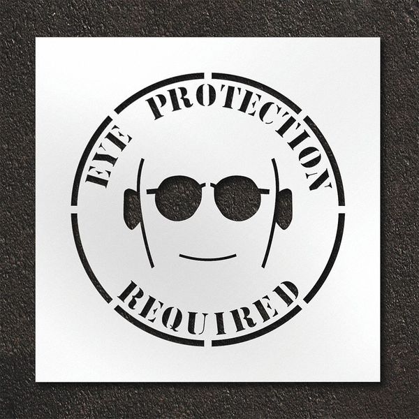 Pavement Stencil, Eye Protection