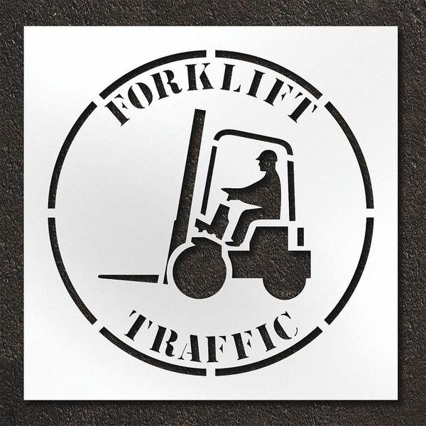 Pavement Stencil, Forklift Traffic, STL-108-14802