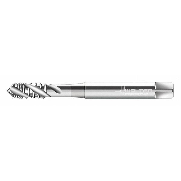 Spiral Flute Tap, M5-0.80, Plug, Metric Coarse, 3 Flutes, Uncoated