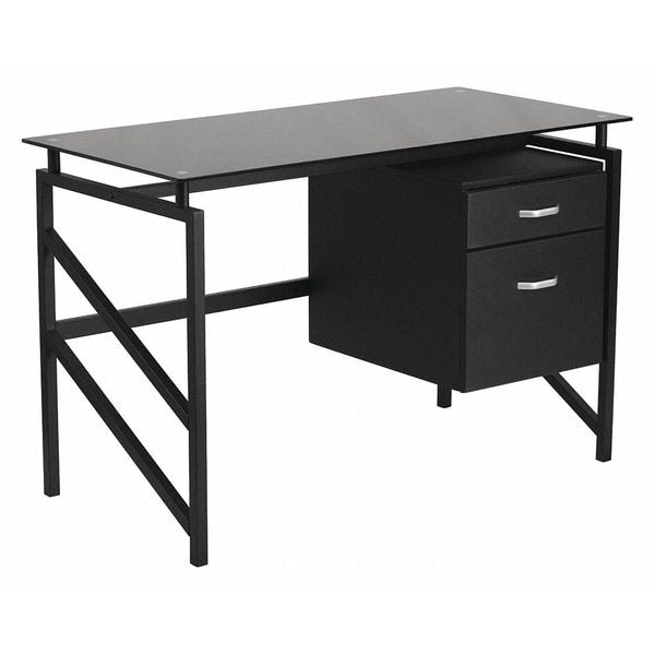 Glass Desk, 22-1/2