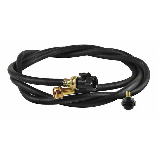 Water Hose, Rubber/Brass, 10 ft.