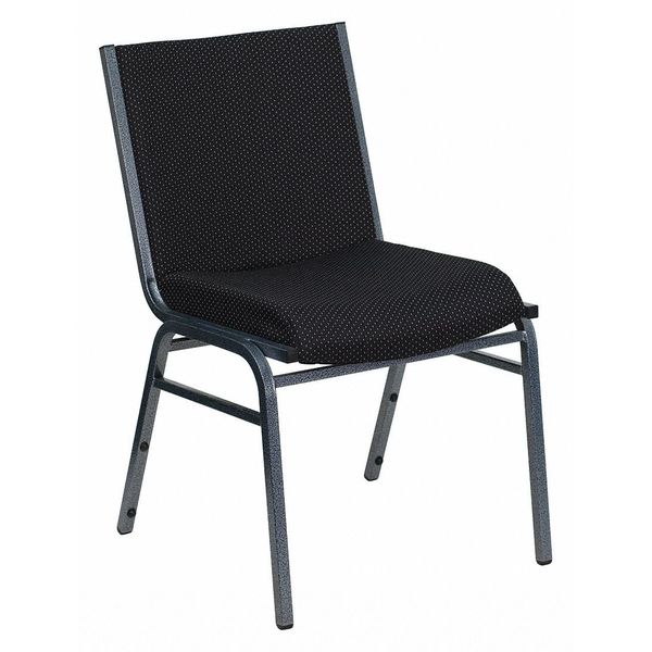 Stack Chair, Black Seat, Fabric Seat