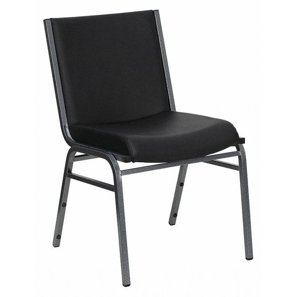 Heavy Duty Black Vinyl Stack Chair